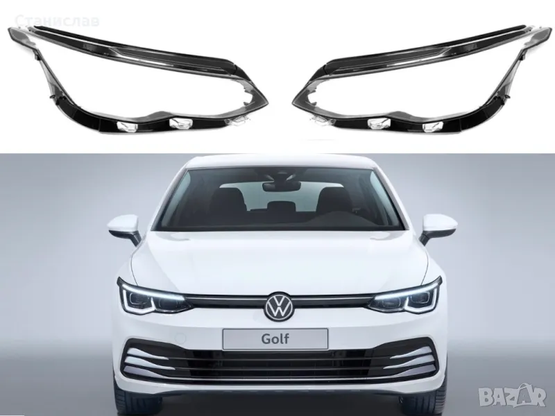 Стъкла (капаци) за фарове за VW Golf 8, снимка 1
