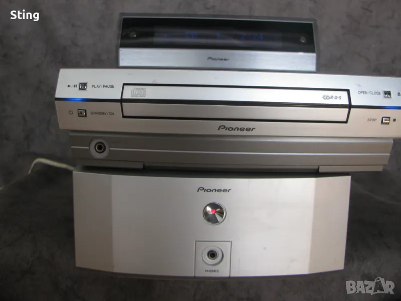 PIONEER Усилвател , Диск + Тунер , Мултидисплей - Син , Колони 2+1, снимка 1