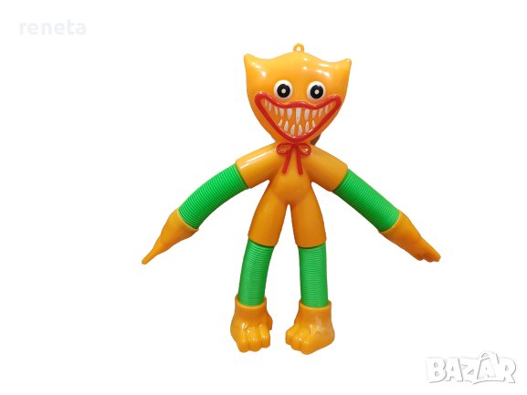 Играчка Huggy Wuggy, Разпъваща се, Антистрес, Оранжев, снимка 1