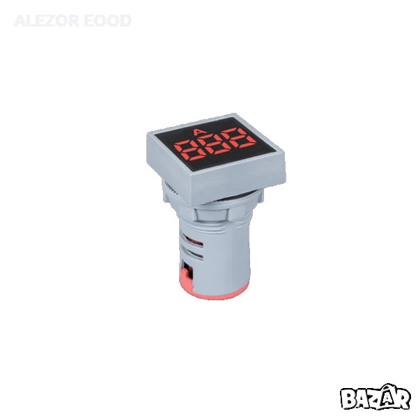 Амперметър дигитален, AC 0-100A, Квадратен 22/22mm, 20212805, снимка 1