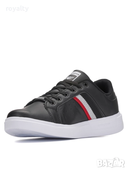 Мъжки черни кецове с червено, снимка 1