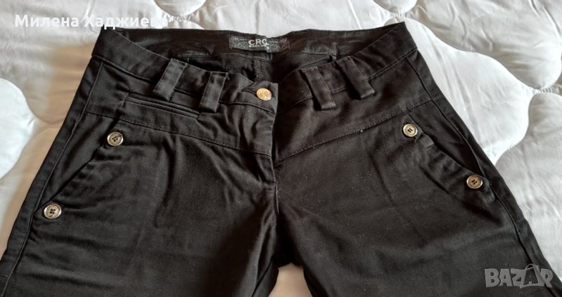 Дамски черен панталон, снимка 1