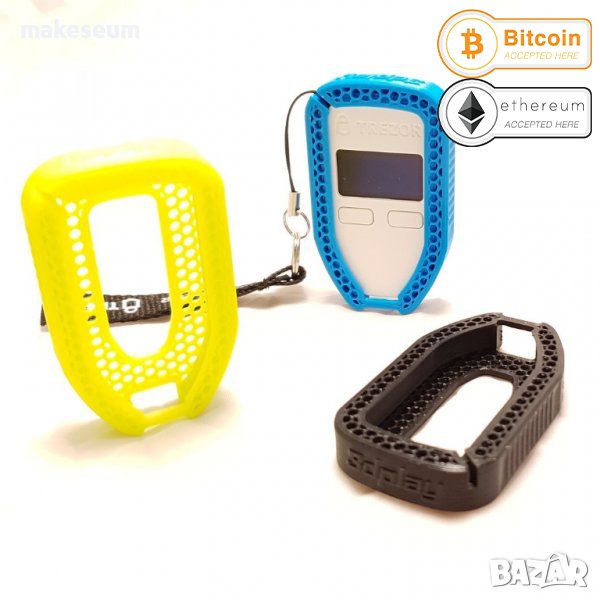 Trezor кейс за крипто портфейл BTC ETH, снимка 1