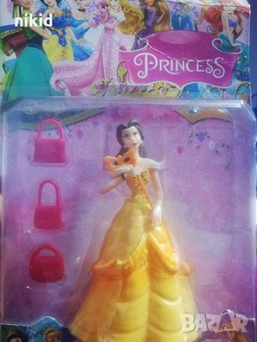 Бел Белл с аксесоари голяма пластмасова фигурка PVC за игра и торта топер украса, снимка 1