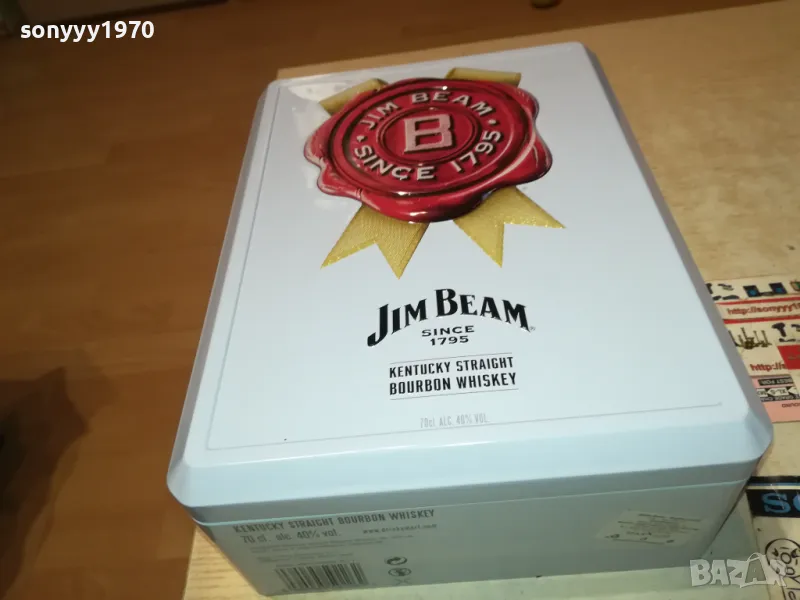 jim beam-голяма метална кутия за колекция 0412241604, снимка 1