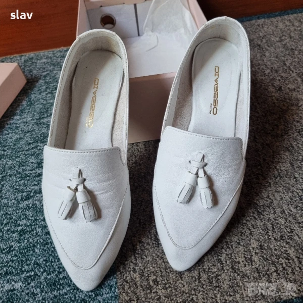 Женски кожени мокасини, 37, снимка 1