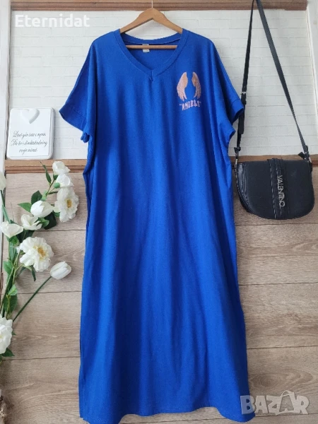 Дълга лятна рокля тип тениска ANGELS , снимка 1