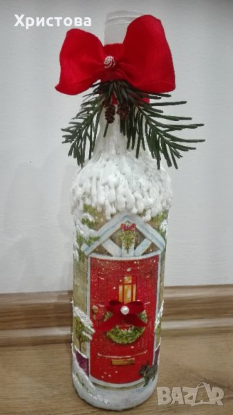 Коледна бутилка, снимка 1