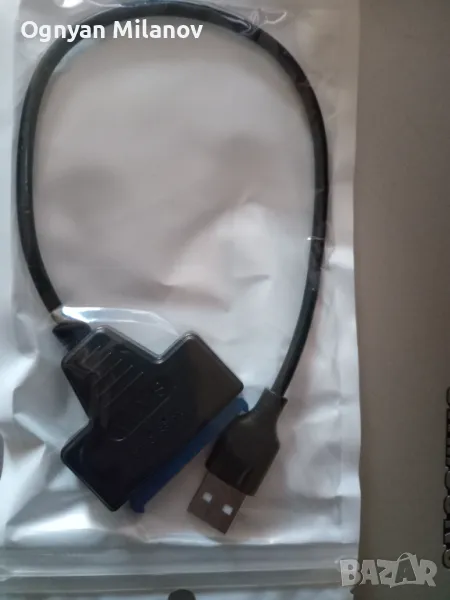 SATA кабел USB 3.0 преходник свързване на HDD SSD хард дискове към лаптоп, снимка 1