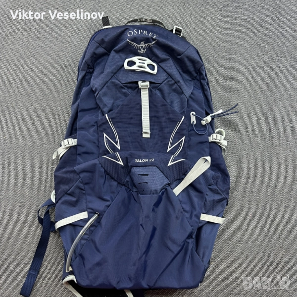 Ospray Talon 22L Туристическа раница Размер M-XL Твърд Гръб Синя Планинска, снимка 1