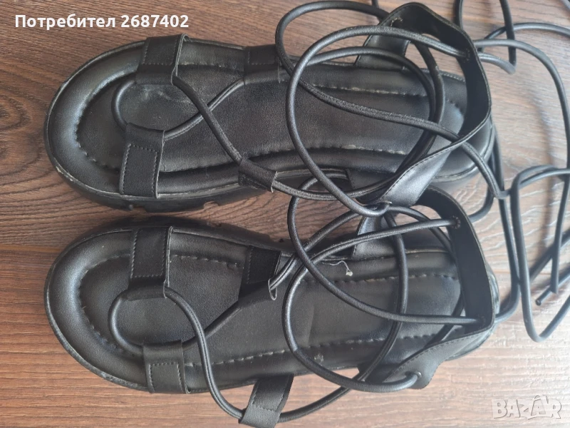 Дамски сандали с връзки., снимка 1