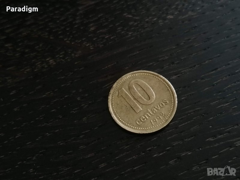 Монета - Аржентина - 10 центавос | 1992г., снимка 1