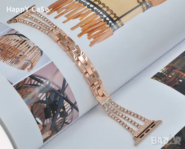 DIAMONDS LINKS Каишка верижка за Huawei Watch/Samsung/Apple iWatch/Xiaomi/Garmin/Amazfit, снимка 4 - Каишки за часовници - 49237829
