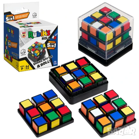 Настолна игра Rubik's Roll 5-in-1 Dice Games, снимка 5 - Игри и пъзели - 50468212