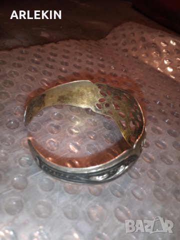 Стара сребърна руска гривна., снимка 10 - Гривни - 33677599