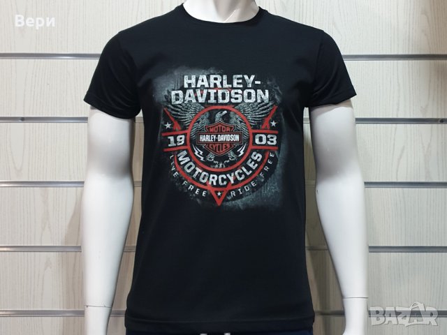 Нова мъжка тениска с дигитален печат MOTOR HARLEY DAVIDSON, мотори, снимка 7 - Тениски - 28933590