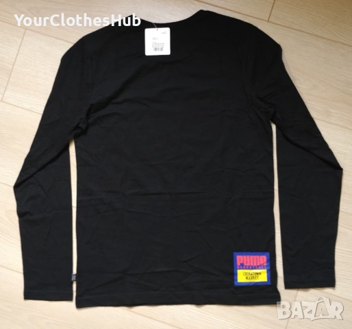 НОВА Puma S size Мъжка блуза с дълъг ръкав Paris hoops x Chinatown Market, снимка 2 - Блузи - 53142243