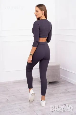 Дамски спортен комплект графит, снимка 2 - Спортни екипи - 49902563
