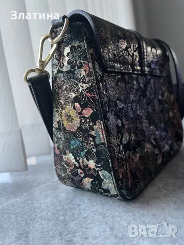 Дамска чанта естествена кожа, снимка 3 - Чанти - 48636564