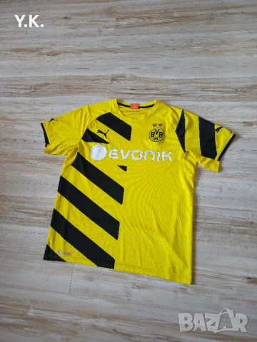 Оригинална мъжка тениска Puma DryCell x Borussia 09 Dortmund / Season 14-15 (Home), снимка 2 - Тениски - 50681845