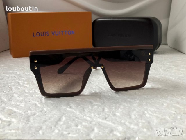 Louis Vuitton 2023 висок клас дамски слънчеви очила маска мъжки унисекс, снимка 3 - Слънчеви и диоптрични очила - 38999265