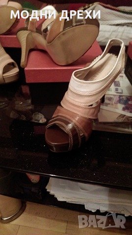Италиански сандали с висок ток №35, снимка 10 - Сандали - 21521889