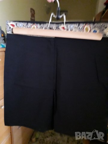 Дамско късо черно панталонче с ширит - ново, снимка 4 - Къси панталони и бермуди - 32875207