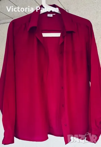 Малинова риза TAFT 100% коприна
