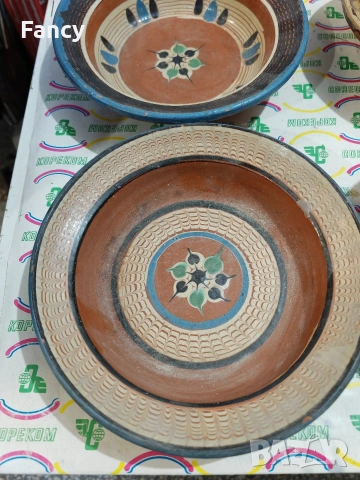 Ръчно рисувани керамични съдове, снимка 5 - Антикварни и старинни предмети - 53155718