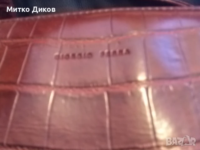 Женска чанта нова през рамо маркова на Джорджио Ферра естестевна кожа 34х18х9см, снимка 3 - Чанти - 51009029