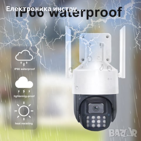 Куполна безжична WIFi 5MP камера, снимка 6 - IP камери - 43165684