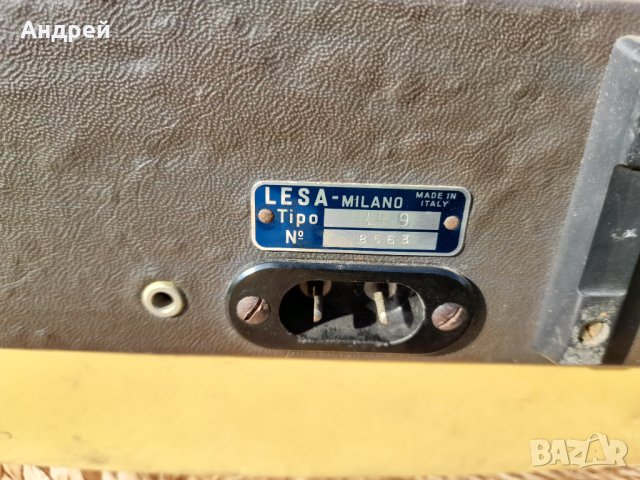 Стар магнетофон Lesa Renas R3, снимка 5 - Антикварни и старинни предмети - 40520929