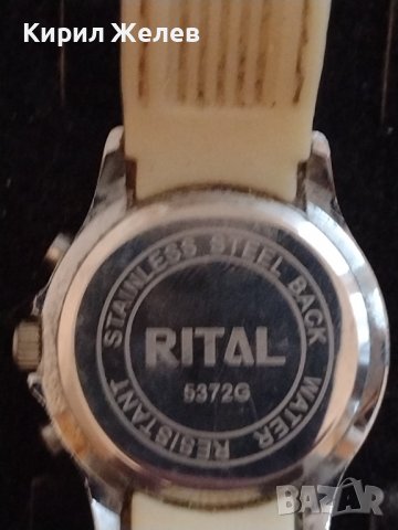 ДАМСКИ ЧАСОВНИК RITAL QUARTZ WATER RESISTANT МНОГО КРАСИВ ФЕШЪН МОДЕЛ С СИЛИКОНОВА КАИШКА 33392, снимка 6 - Дамски - 38783190