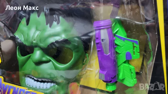 Комплект Хълк маска с нърф изтрелвачка с меки патрони , снимка 4 - Други - 48253190