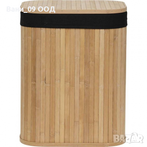 Стабилен бамбуков кош за пране