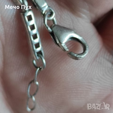 Сребърна гривна (144), снимка 9 - Гривни - 40842877