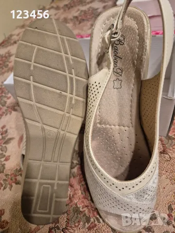 Малко носени кремави сандали, снимка 4 - Сандали - 50292736