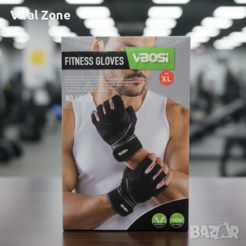 Ръкавици със стабилна опора на китката Vbosi NO:4016B Fitness Gloves , снимка 4 - Спортна екипировка - 53250999