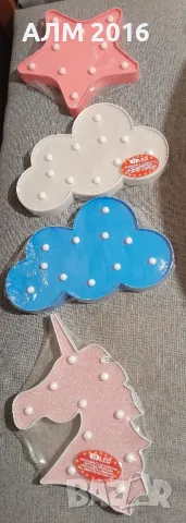 Декорация , лампа за детска стая Звезди, Облачета ,Еднорог