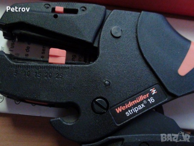Weidmüller Stripax 16- ТОП Profi Автомат. Клещи за сваляне кабелна изолация 6/10/16mm²!!ORIGINAL!!! , снимка 3 - Клещи - 26560748
