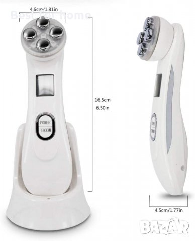 Мултифункционален инструмент за красота на лицето RF и EMS, снимка 5 - Масажори - 37678555