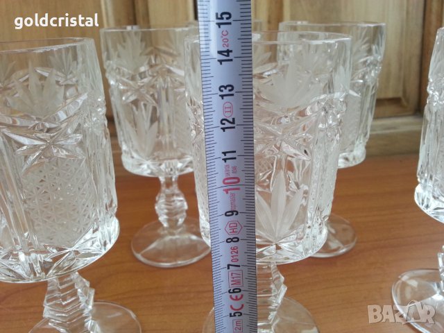 Кристални чаши, снимка 7 - Сервизи - 37544756