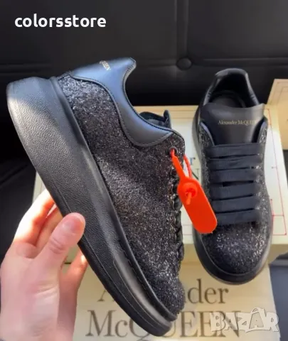 Дамски черни кецове  Alexander McQueen/BR10m, снимка 3 - Кецове - 50239747