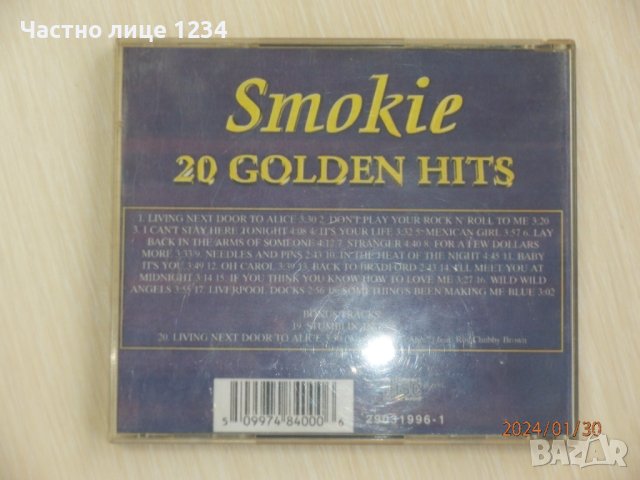 Smokie - 20 Golden Hits - 1996, снимка 2 - CD дискове - 44043309