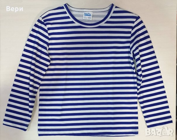 Нова детска класическа моряшка блуза с дълъг ръкав, снимка 5 - Детски Блузи и туники - 29029751