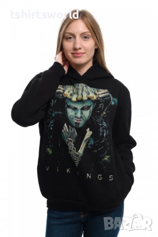 Нов дамски суичър с дигитален печат на сериала ВИКИНГИ