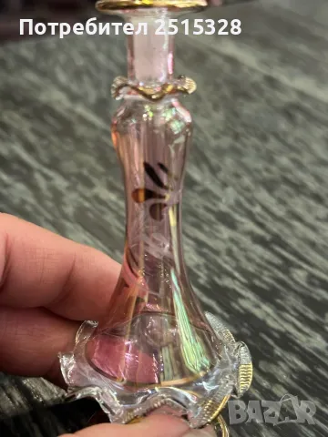 красиво старо стъклено шише за парфюм, снимка 5 - Колекции - 49750200