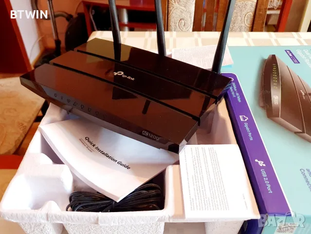 РУТЕР - TP-link C 1200 ! , снимка 3 - Рутери - 47925732