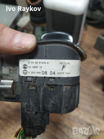 Превключвател на светлините за Mercedes Benz MB W203 , 2035450604, снимка 6 - Части - 53457462