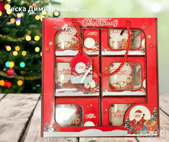 Порцеланова коледна чаша, снимка 2 - Чаши - 47441917